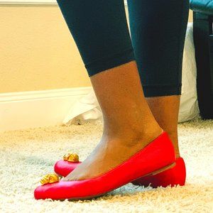 Alexander McQueen Leather Flats Size 11 in pink